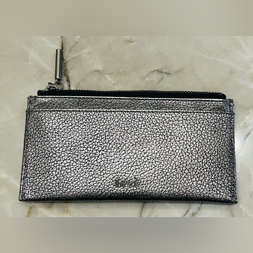 The Sak Metallic Silver Clutch